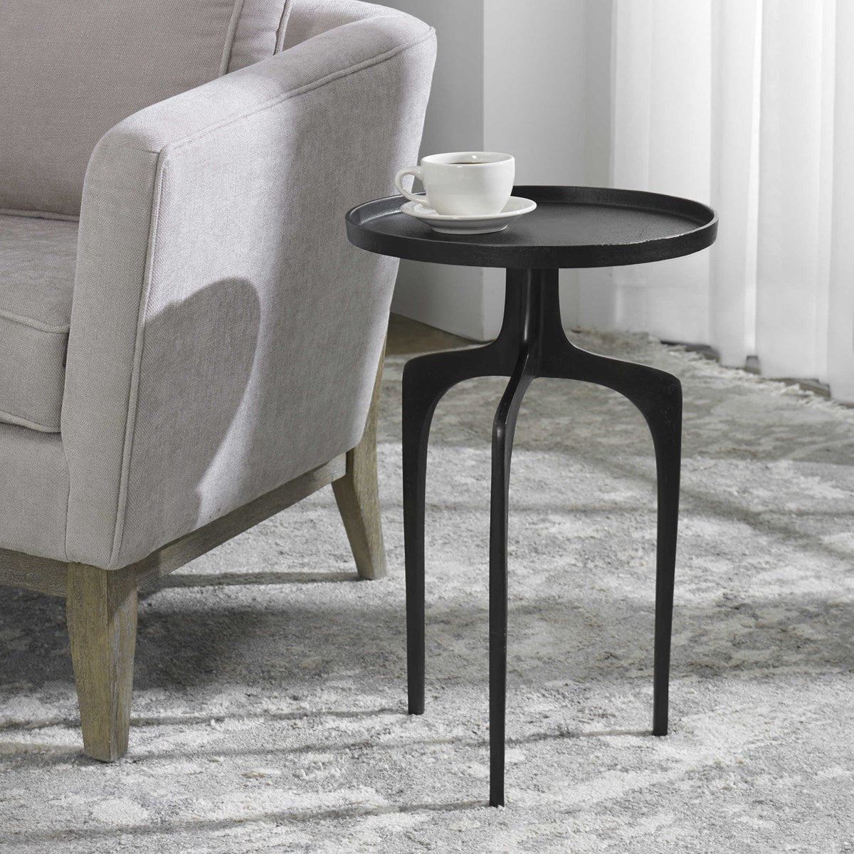 Small Kenna Accent Table, Black Accent & End Tables| Uttermost