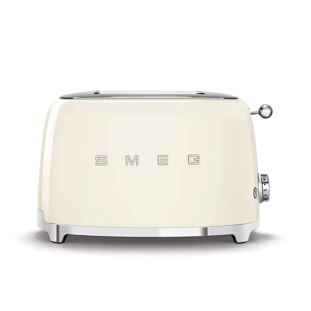 Smeg 50's Retro Style 2-Slice Toaster, Creamمحمصة خبز سميج نمط الخمسينات ريترو شريحتين, Toasters| Smeg