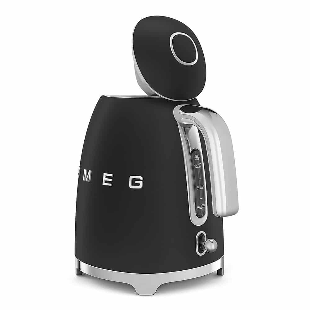 Smeg 50's Style Electric Kettle, Black Matt Kettles| SMEG