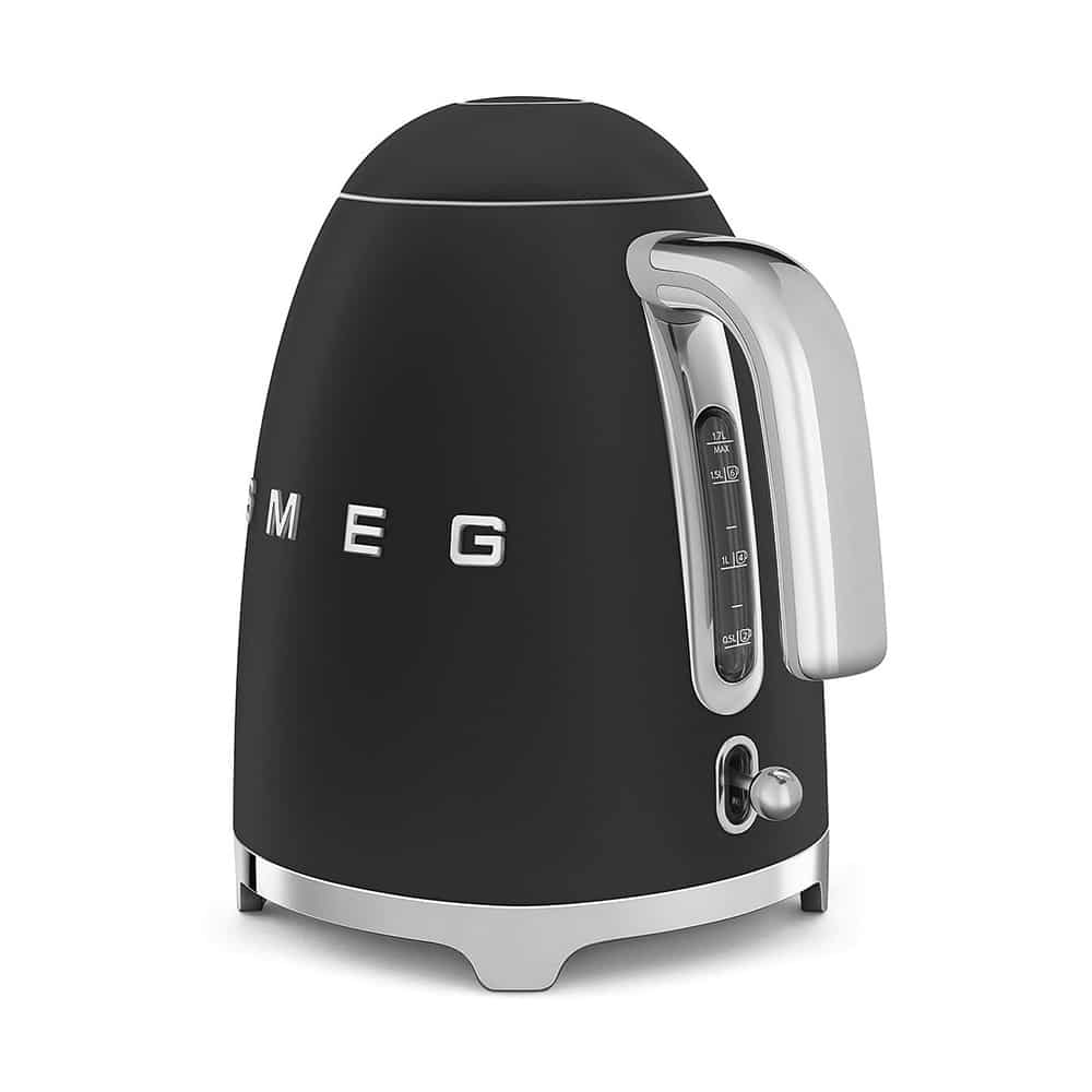 Smeg 50's Style Electric Kettle, Black Matt Kettles| SMEG