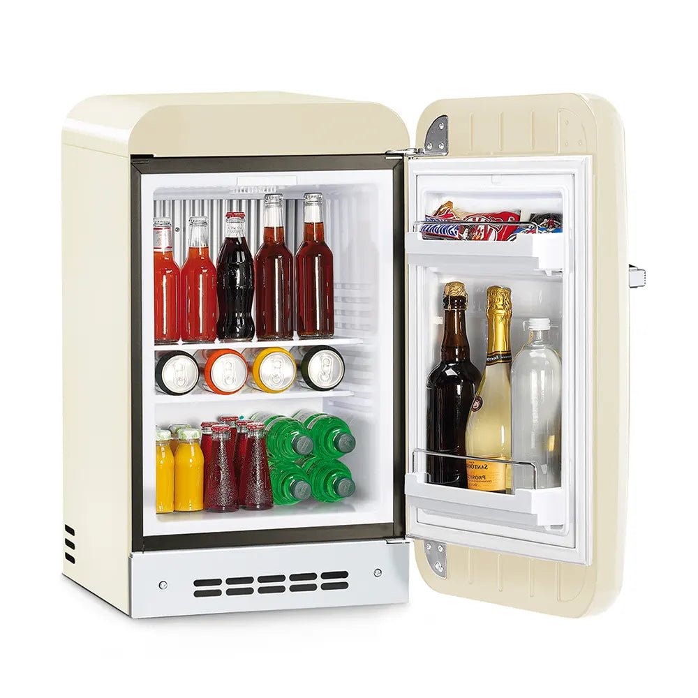 Smeg 50's Retro Style Freestanding Refrigerator,Right Handle , Black Fridge & Freezer| SMEG
