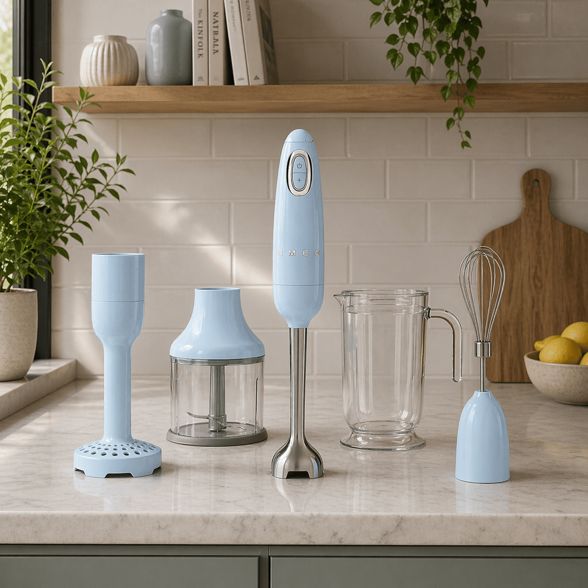 Smeg 50's Retro Style, Hand Blender & 4 Accessories Hand Blenders| SMEG