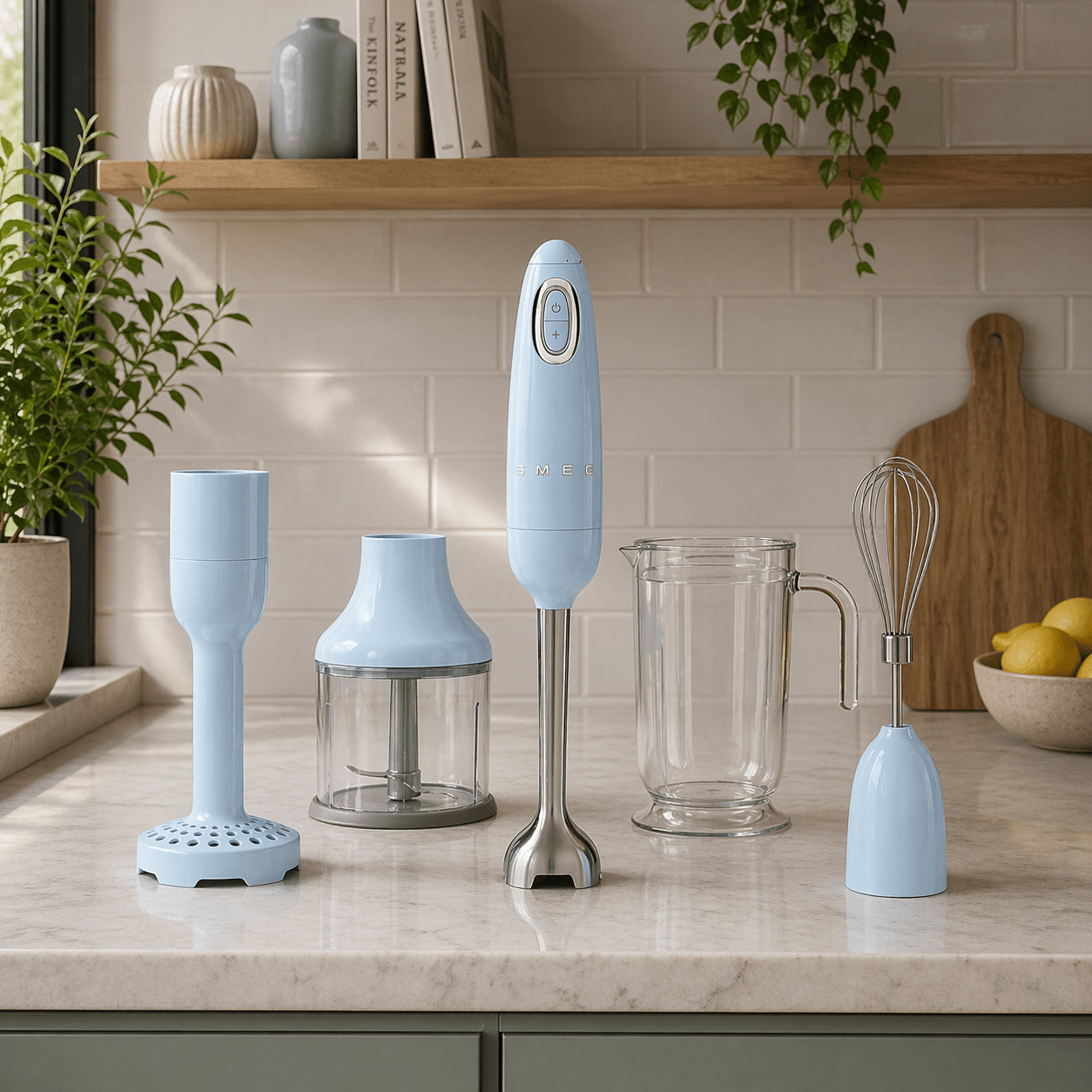 Smeg 50's Retro Style, Hand Blender & 4 Accessories Hand Blenders| SMEG