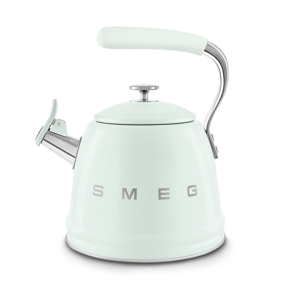 Smeg 50’s Retro Style Stovetop Kettle 2.3 Liters With Boiling Whistle Alert Kettles| SMEG