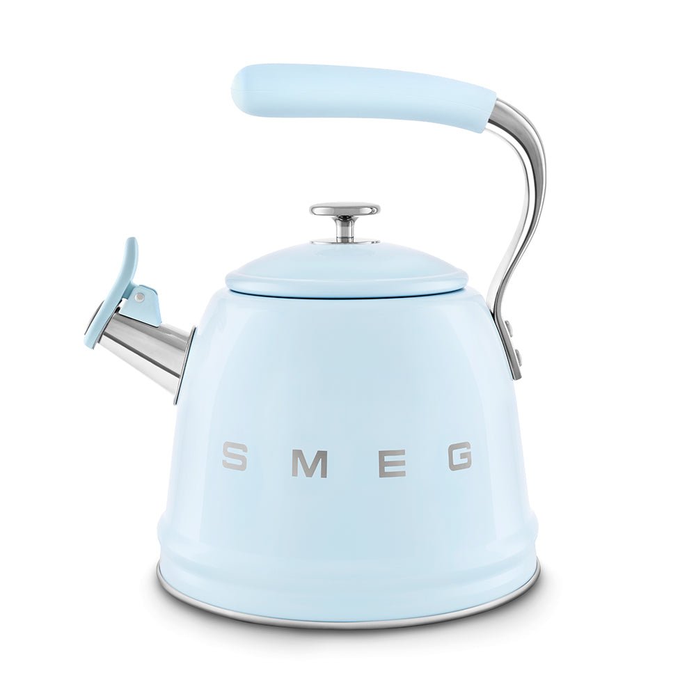Smeg 50’s Retro Style Stovetop Kettle 2.3 Liters With Boiling Whistle Alert Kettles| SMEG