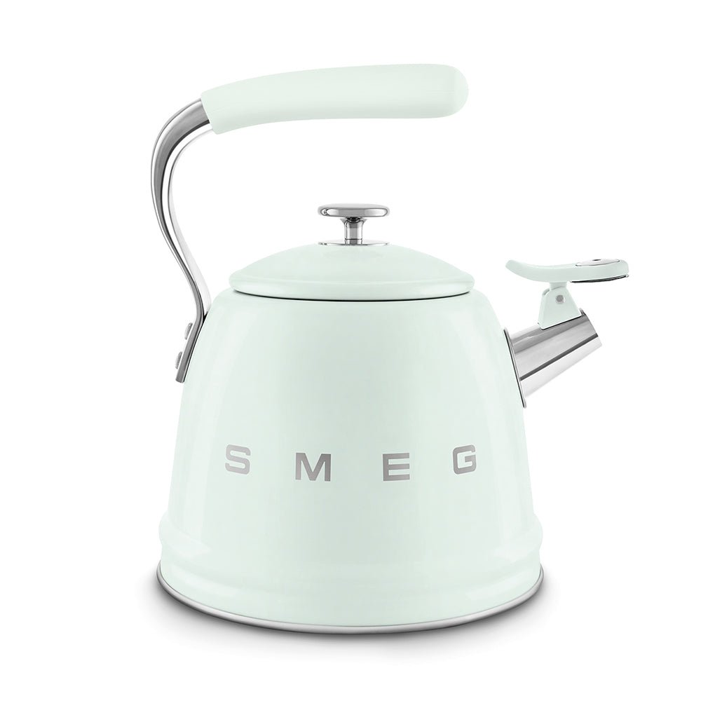 Smeg 50’s Retro Style Stovetop Kettle 2.3 Liters With Boiling Whistle Alert Kettles| SMEG