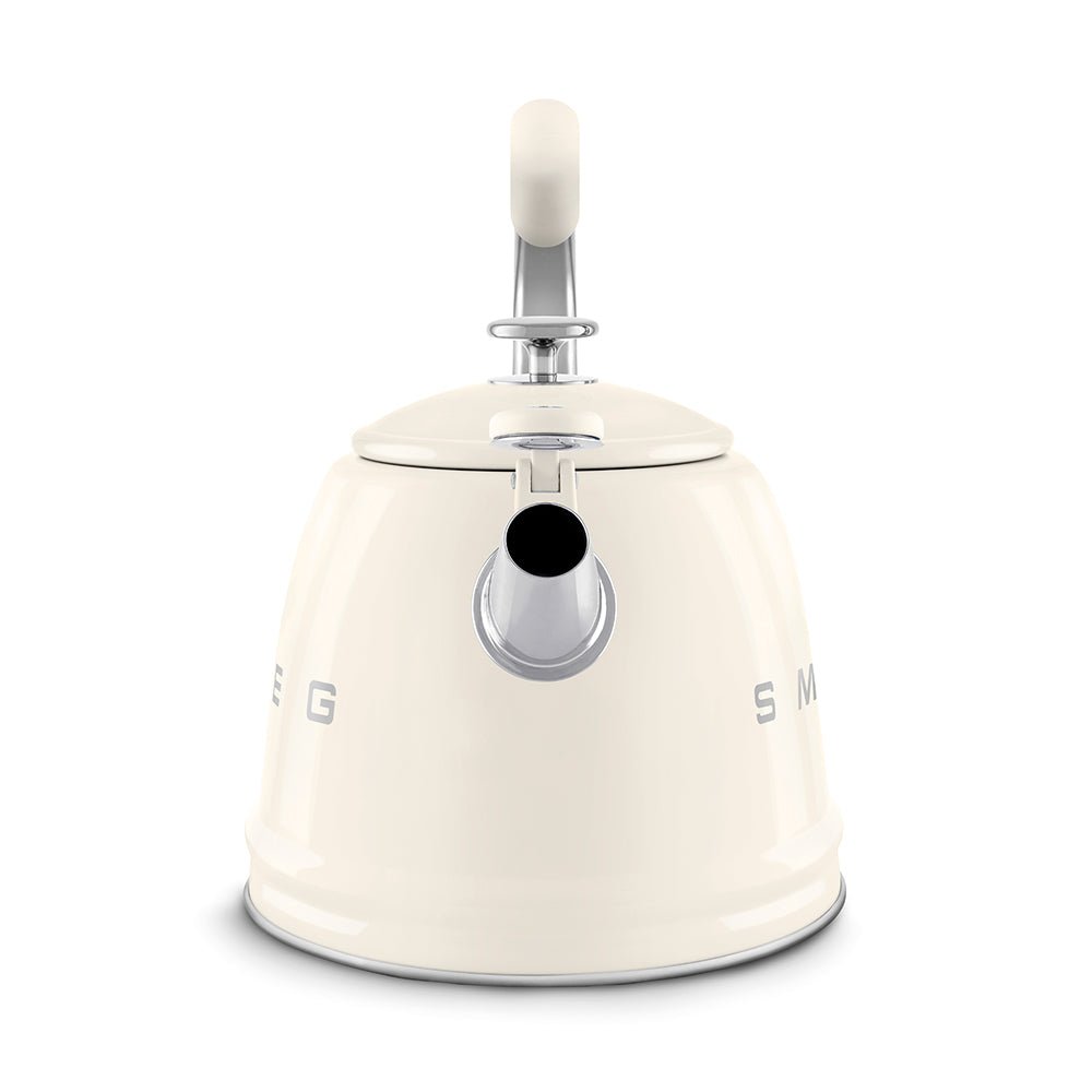 Smeg 50’s Retro Style Stovetop Kettle 2.3 Liters With Boiling Whistle Alert Kettles| SMEG