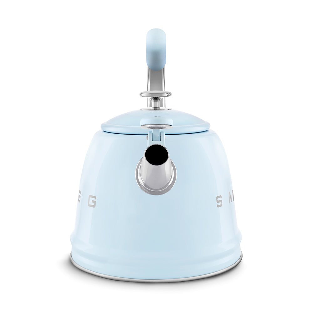 Smeg 50’s Retro Style Stovetop Kettle 2.3 Liters With Boiling Whistle Alert Kettles| SMEG