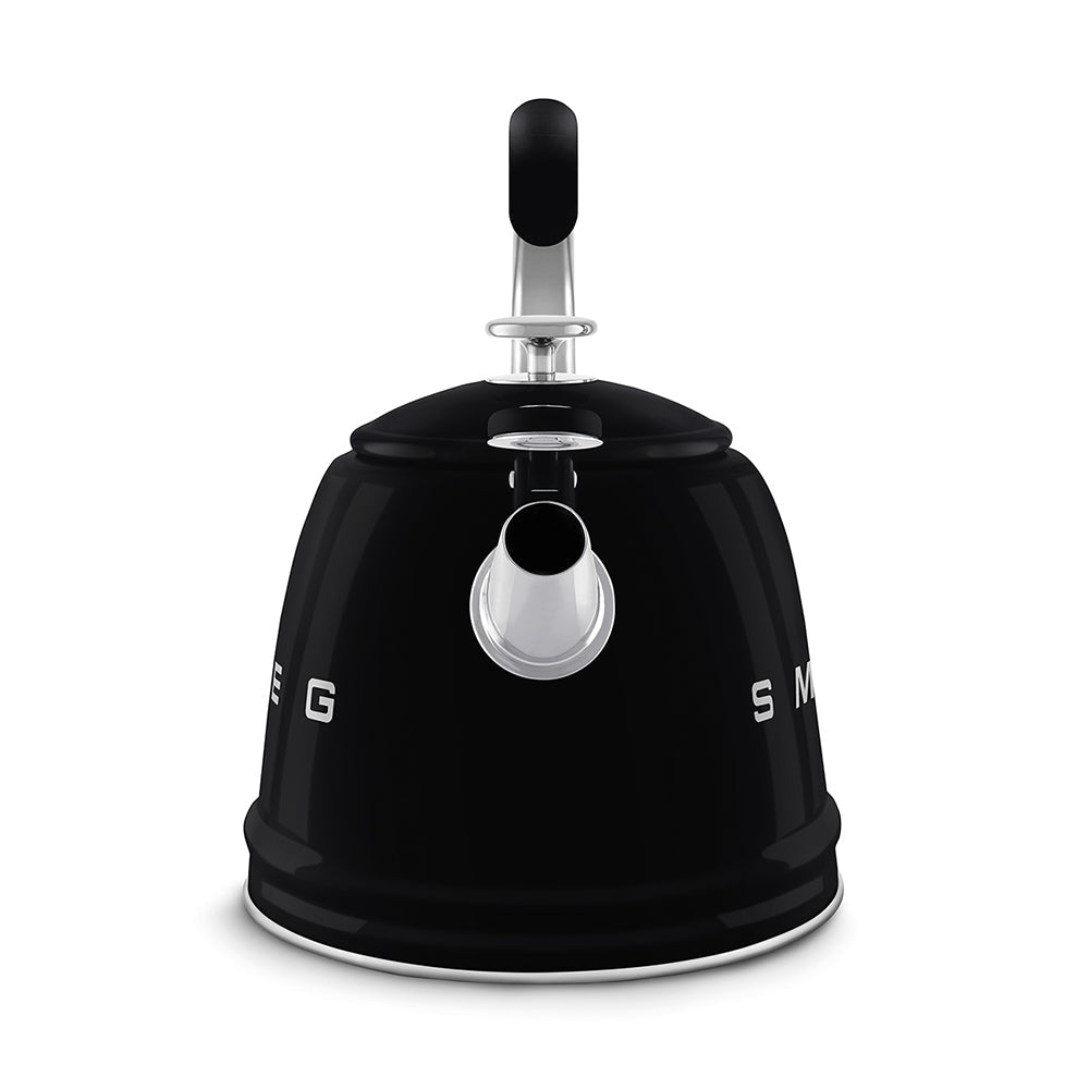 Smeg 50’s Retro Style Stovetop Kettle 2.3 Liters With Boiling Whistle Alert Kettles| SMEG