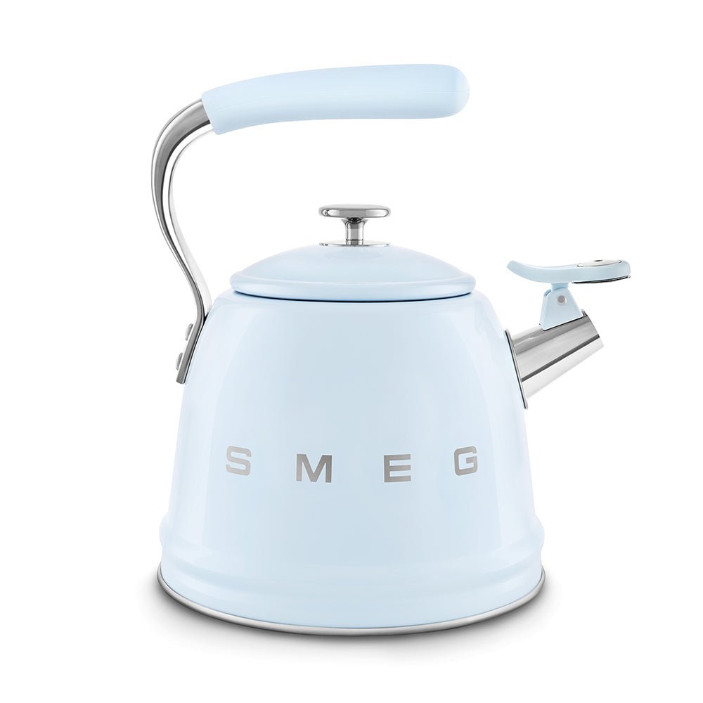 Smeg 50’s Retro Style Stovetop Kettle 2.3 Liters With Boiling Whistle Alert Kettles| SMEG