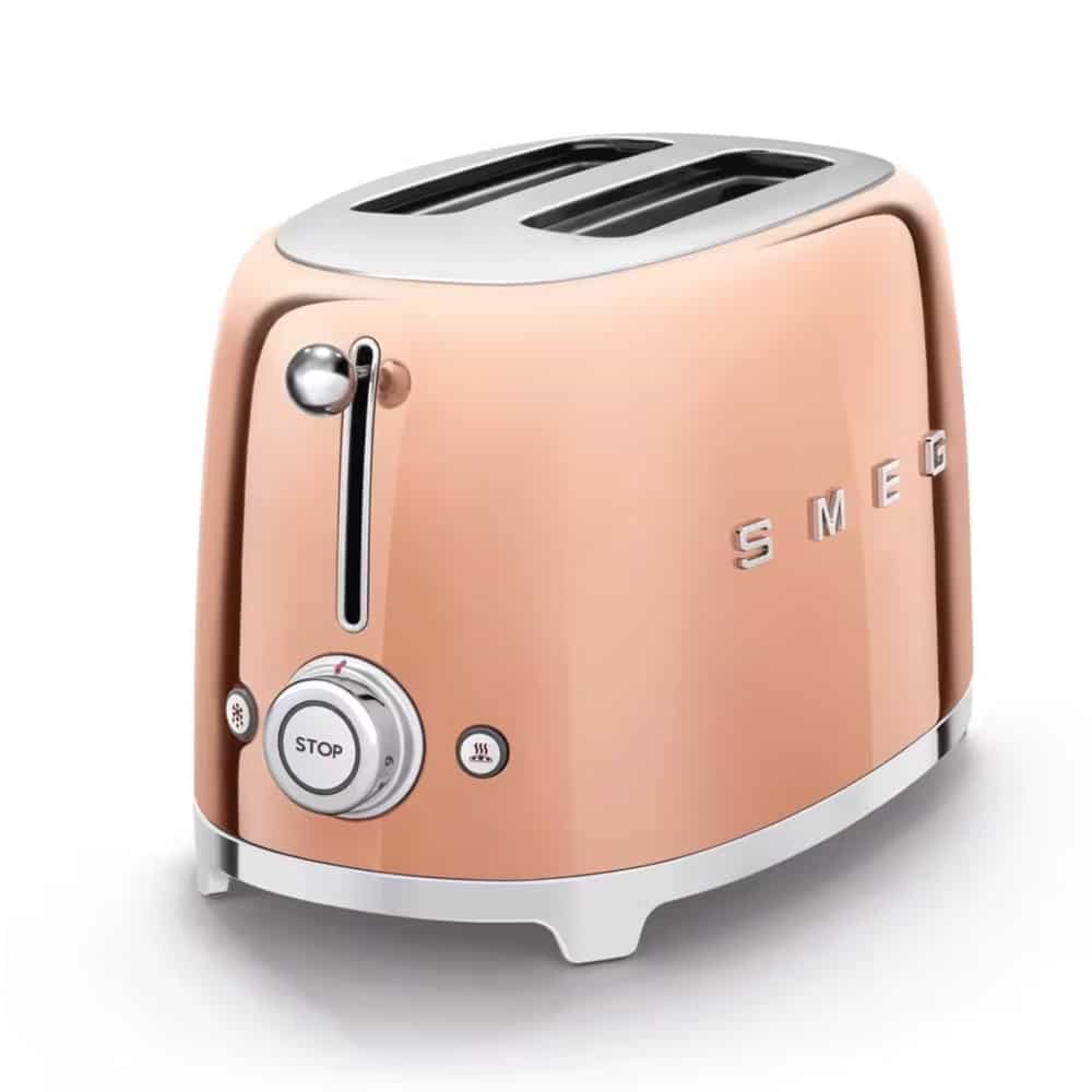 Smeg 50's Style 2-Slice Toaster, Gold Toasters| SMEG