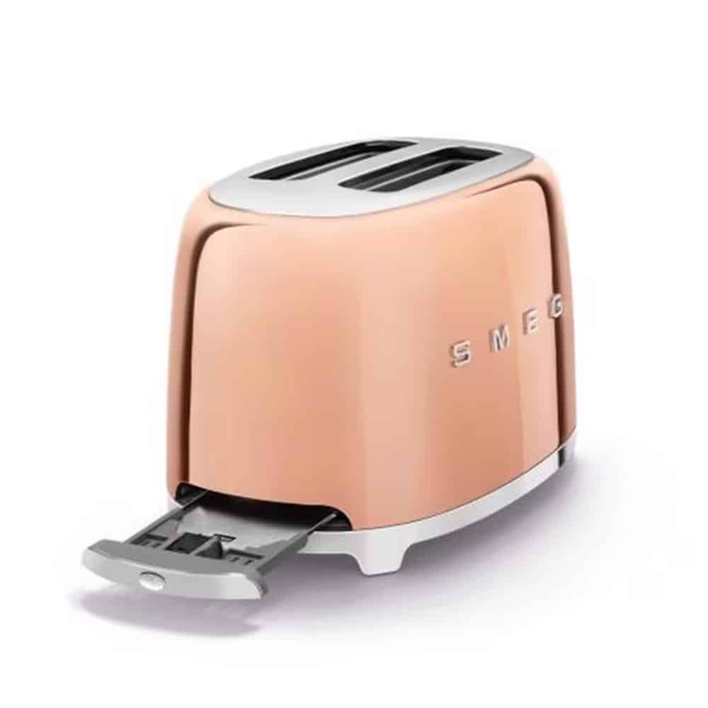 Smeg 50's Style 2-Slice Toaster, Gold Toasters| SMEG