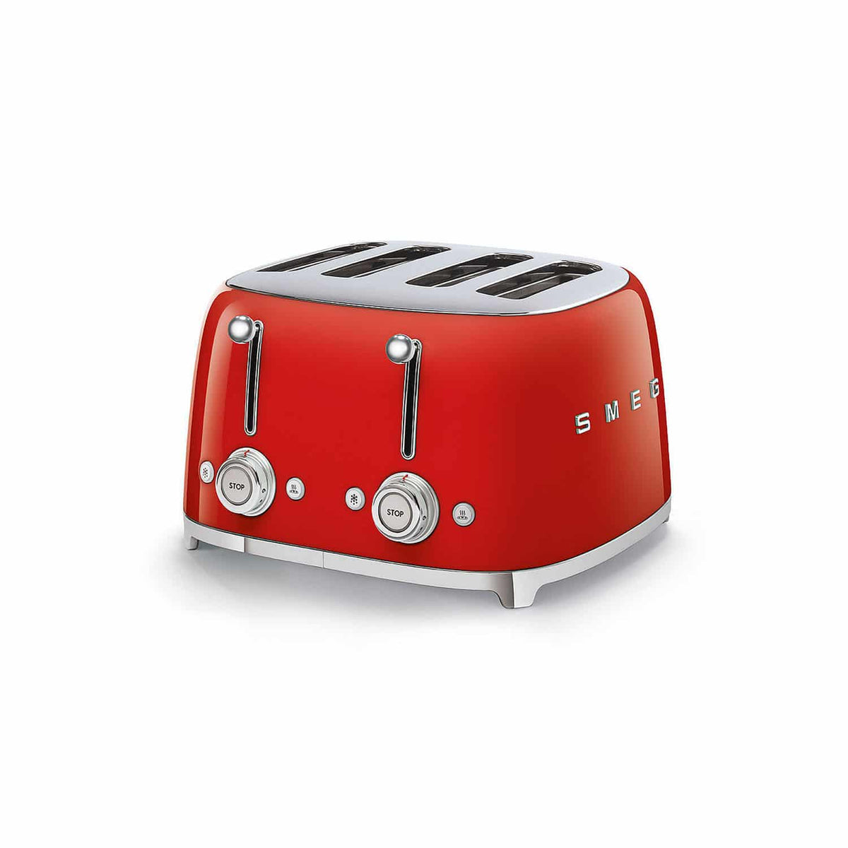 Smeg 50's Style 4-Slot Toaster, Red Toasters| Smeg