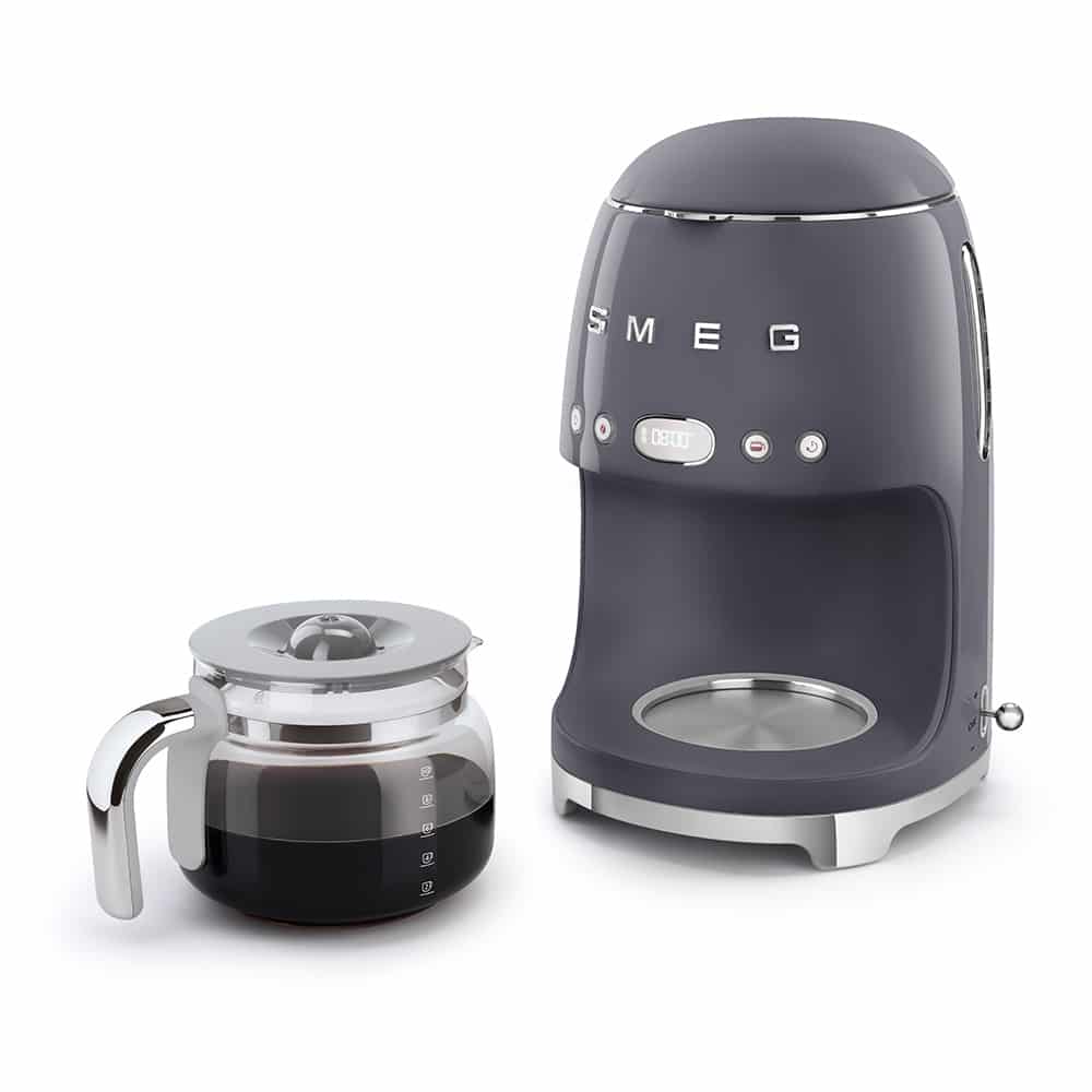 Smeg 50's Style Drip FIlter Coffee Machine, Black Coffee Machines| SMEG