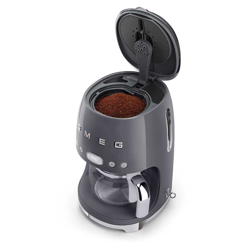 Smeg 50's Style Drip FIlter Coffee Machine, Black Coffee Machines| SMEG