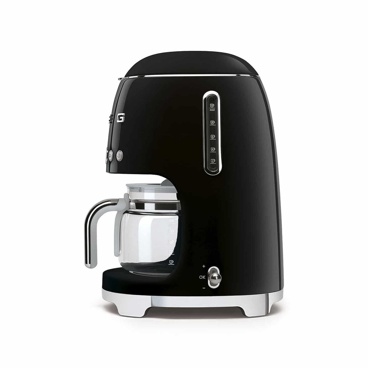 Smeg 50's Style Drip FIlter Coffee Machine, Black Coffee Machines| SMEG
