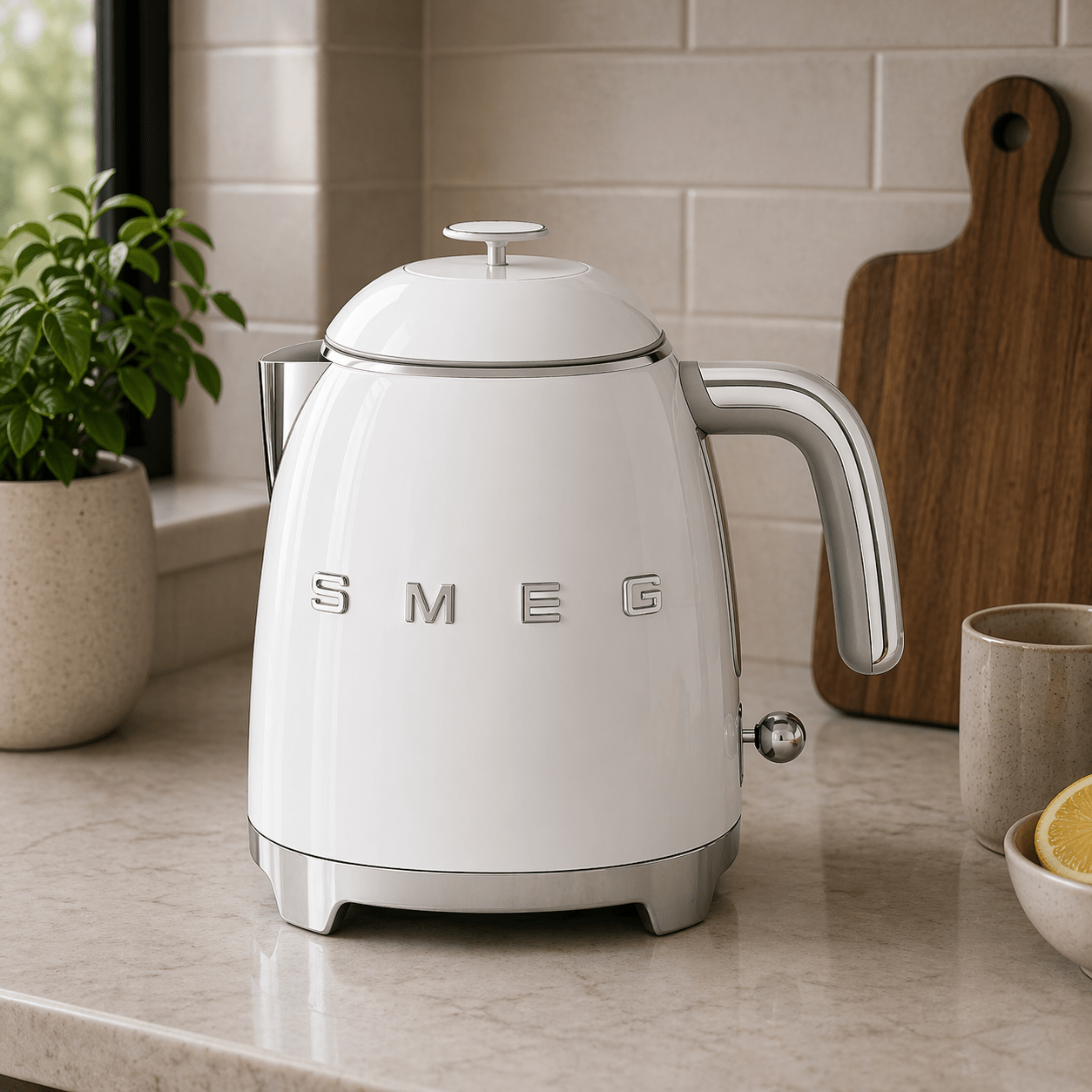 Smeg 50's Style Retro Mini Kettle 0.8 Litre, Black Kettles| SMEG