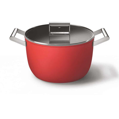 Smeg 50's Style Retro Non - Stick Casserole Dish Cookware 26 cm - Al Rugaib Furniture