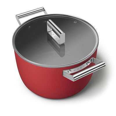 Smeg 50's Style Retro Non - Stick Casserole Dish Cookware 26 cm - Al Rugaib Furniture