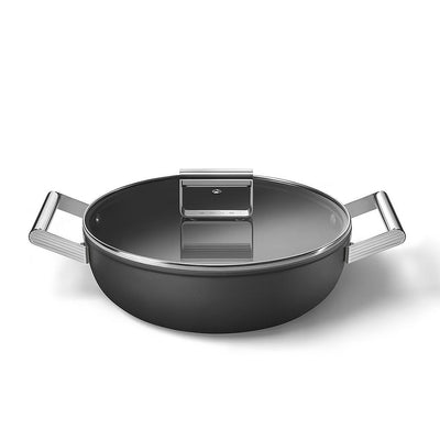 Smeg 50's Style Retro Non - Stick Deep Pan Cookware 28 cm - Al Rugaib Furniture