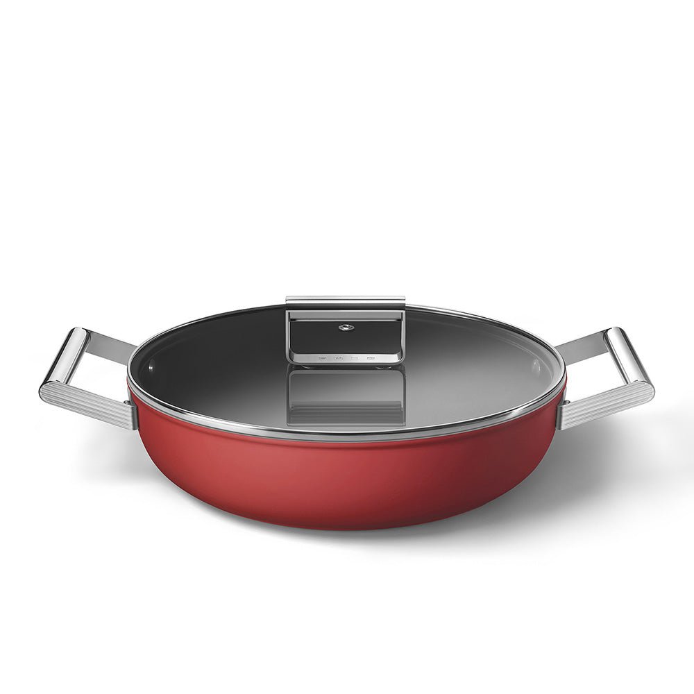 Smeg 50's Style Retro Non-Stick Deep Pan Cookware 28 cm Cookwares| SMEG