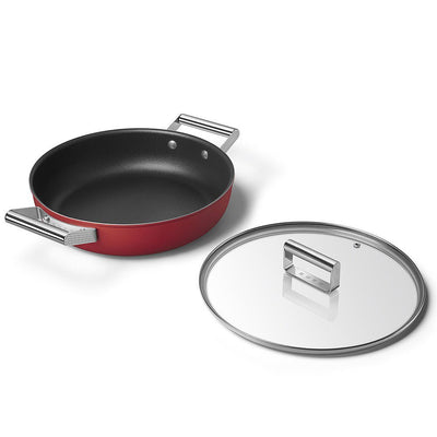 Smeg 50's Style Retro Non - Stick Deep Pan Cookware 28 cm - Al Rugaib Furniture