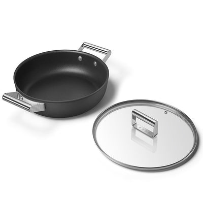 Smeg 50's Style Retro Non - Stick Deep Pan Cookware 28 cm - Al Rugaib Furniture