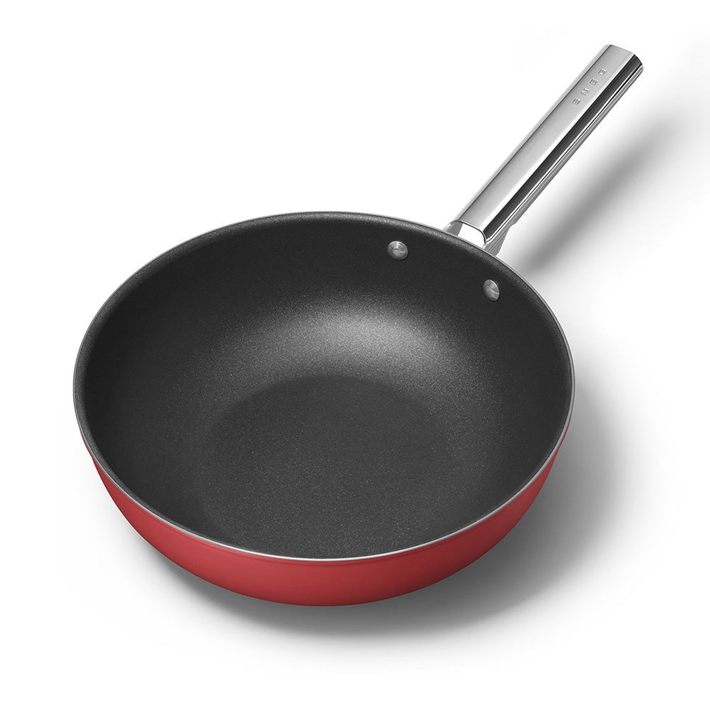 Smeg 50's Style Retro Non-Stick Wok Cookware 30 cm Cookwares| SMEG