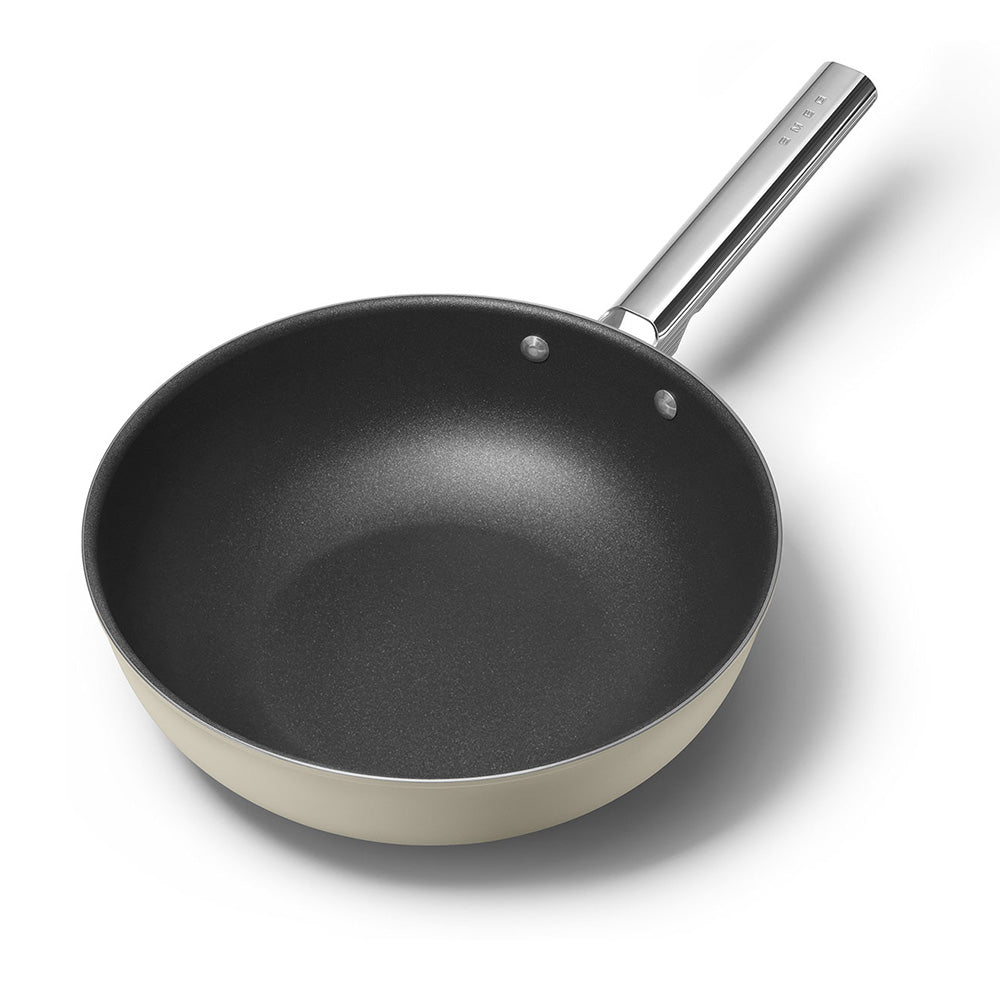 Smeg 50's Style Retro Non-Stick Wok Cookware 30 cm Cookwares| SMEG