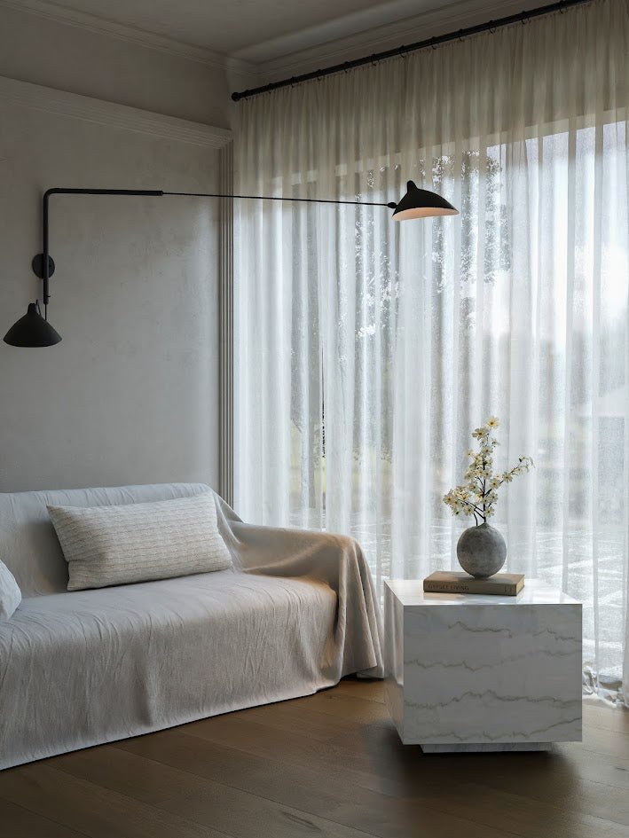 Snowcrest Marble Side Table - Al Rugaib Furniture