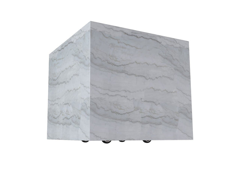 Snowcrest Marble Side Table - Al Rugaib Furniture