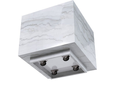 Snowcrest Marble Side Table - Al Rugaib Furniture