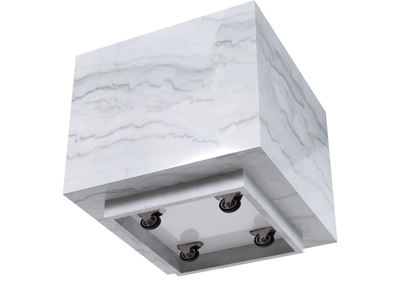 Snowcrest Marble Side Table - Al Rugaib Furniture