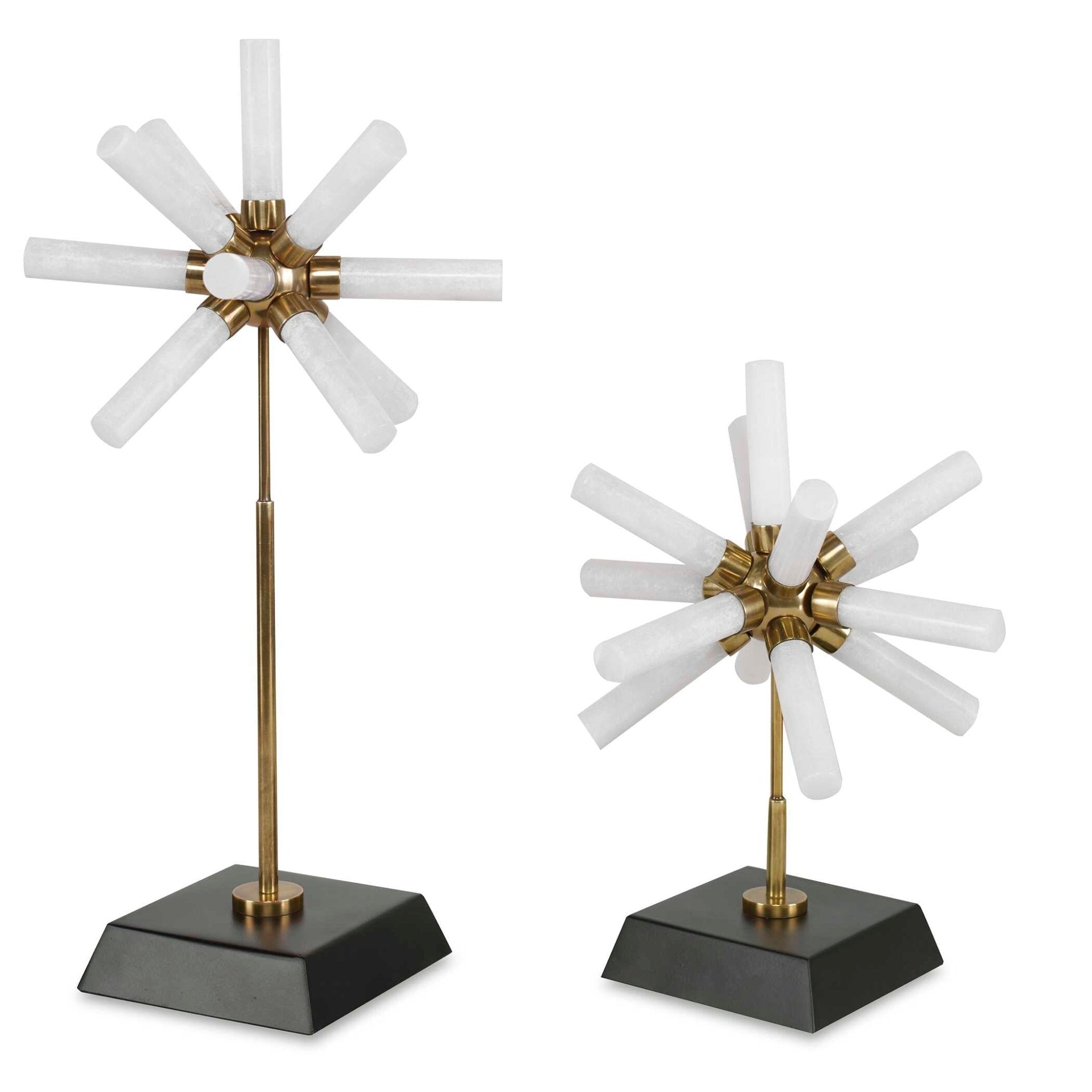 Snowflake Sculptures, S/2 Table Decors| Uttermost