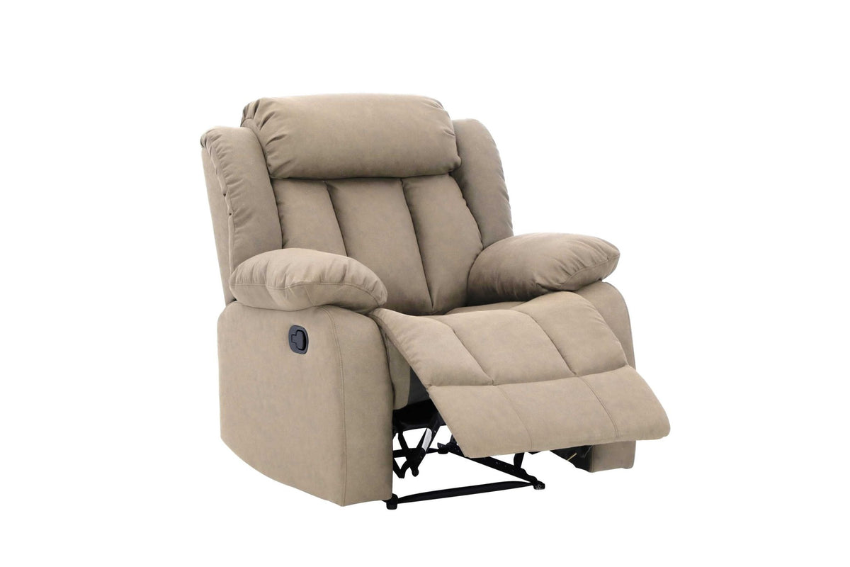 SnugLux Manual Beige Recliner Recliners| Roots Furniture