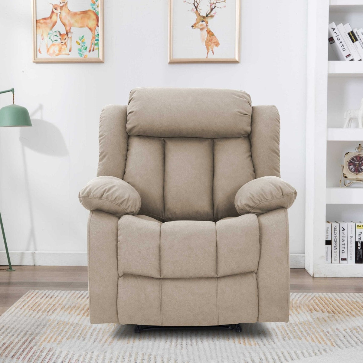 SnugLux Manual Beige Recliner Recliners| Roots Furniture