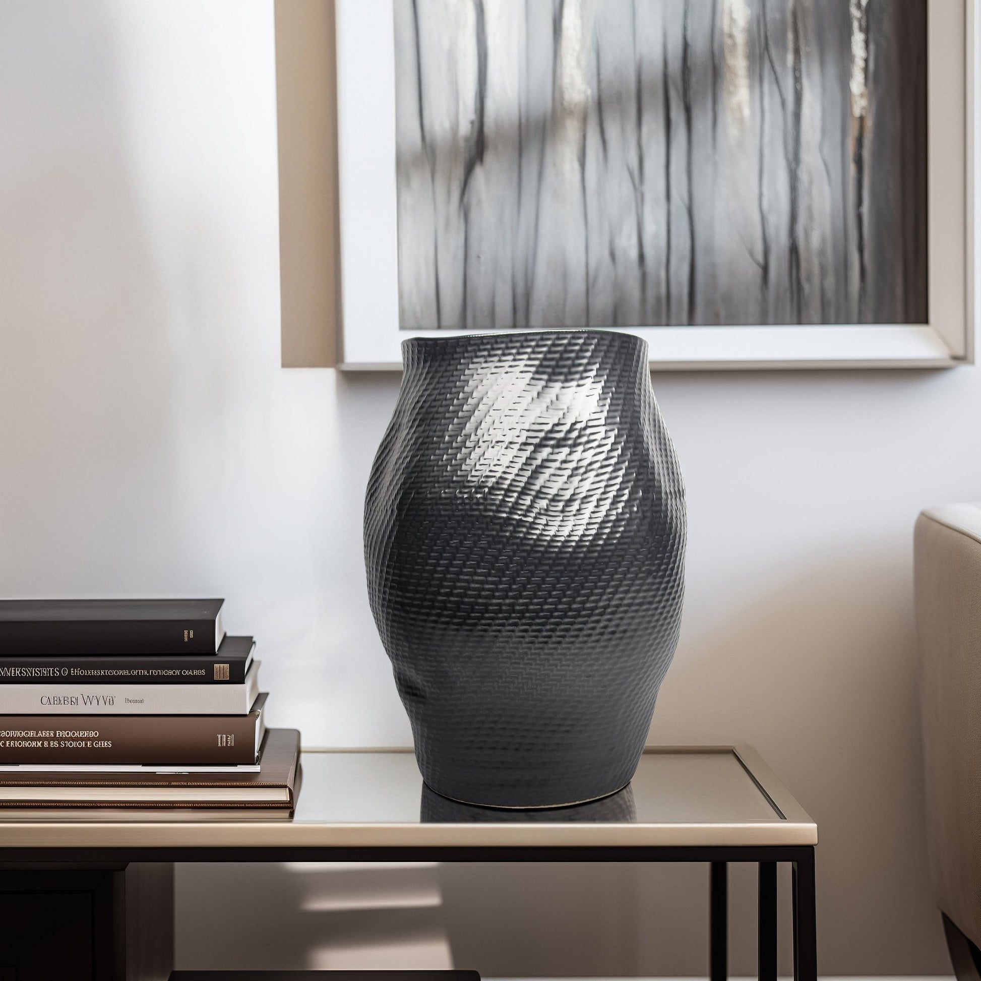 Sobaek Vase, Black Vases and Jars| Sagebrook Home