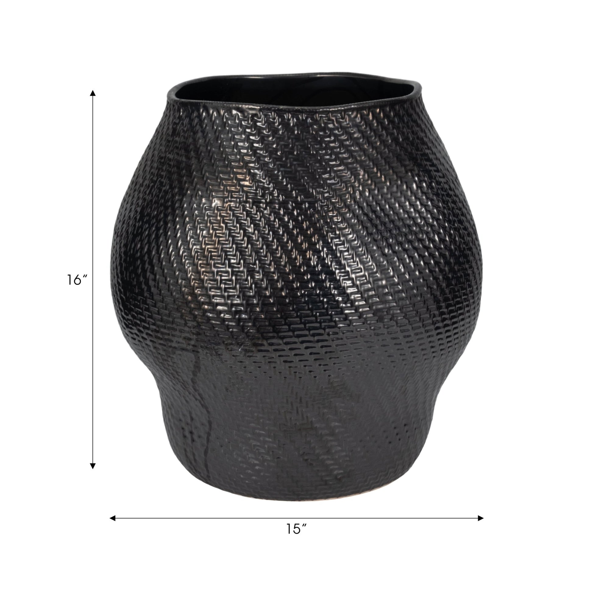 Sobaek Vase, Black Vases and Jars| Sagebrook Home
