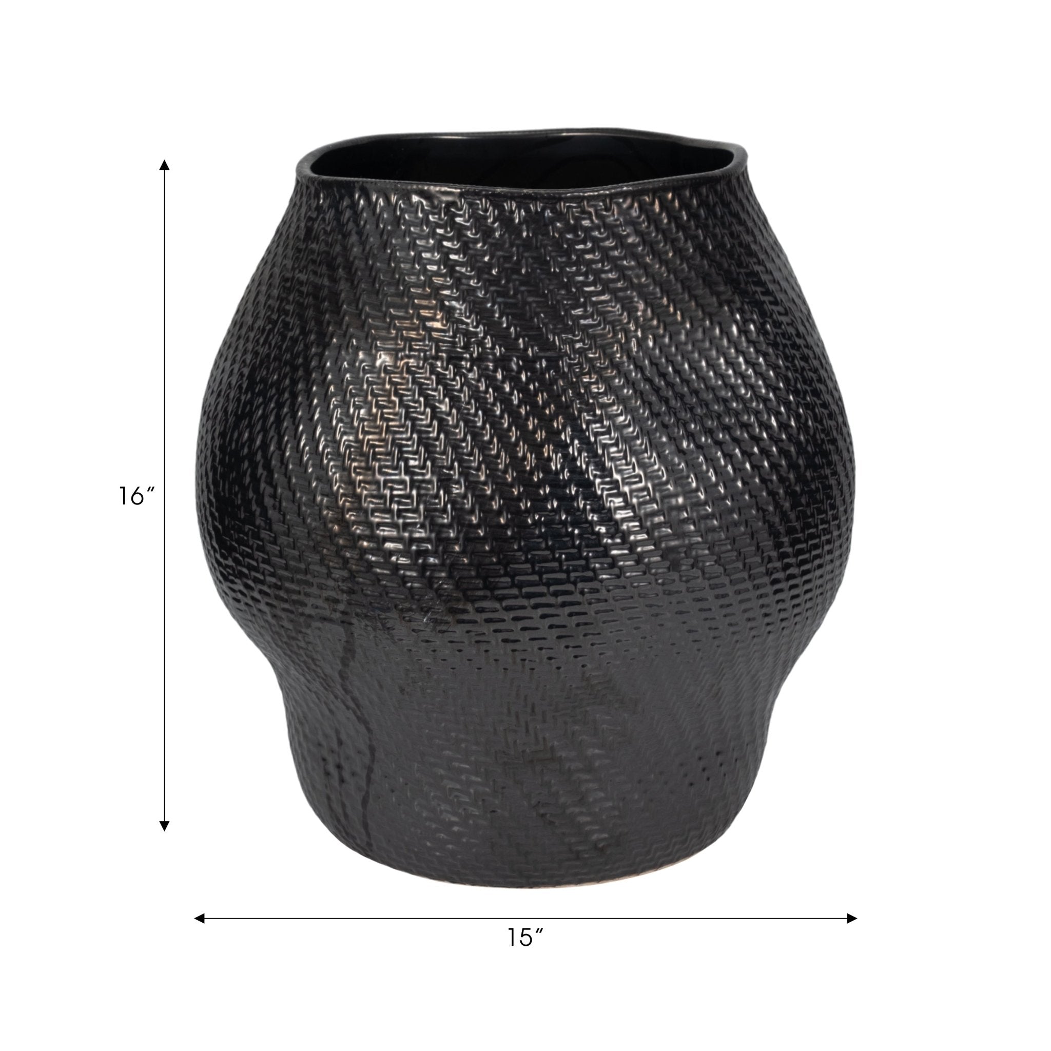 Sobaek Vase, Black Vases and Jars| Sagebrook Home