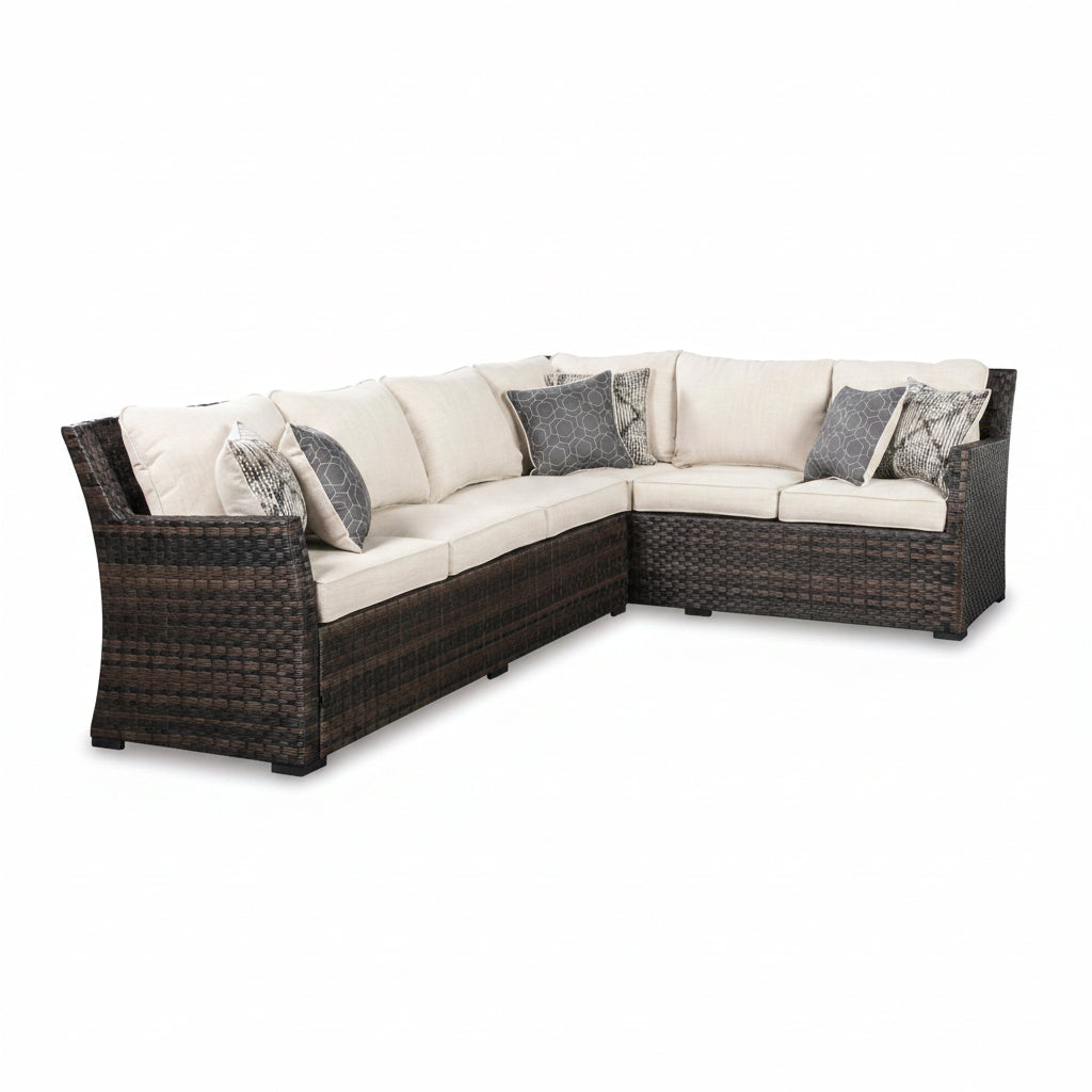 SOFA SEC/CHAIR W/CUSH (3/CN) Outdoor Sets| Ashley Homestore