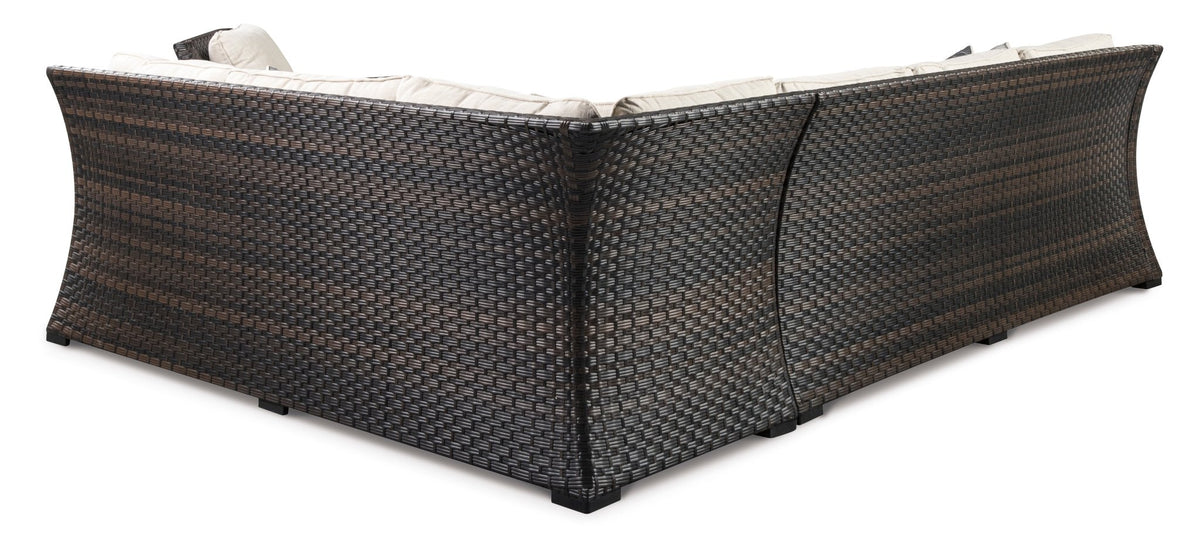 SOFA SEC/CHAIR W/CUSH (3/CN) Outdoor Sets| Ashley Homestore