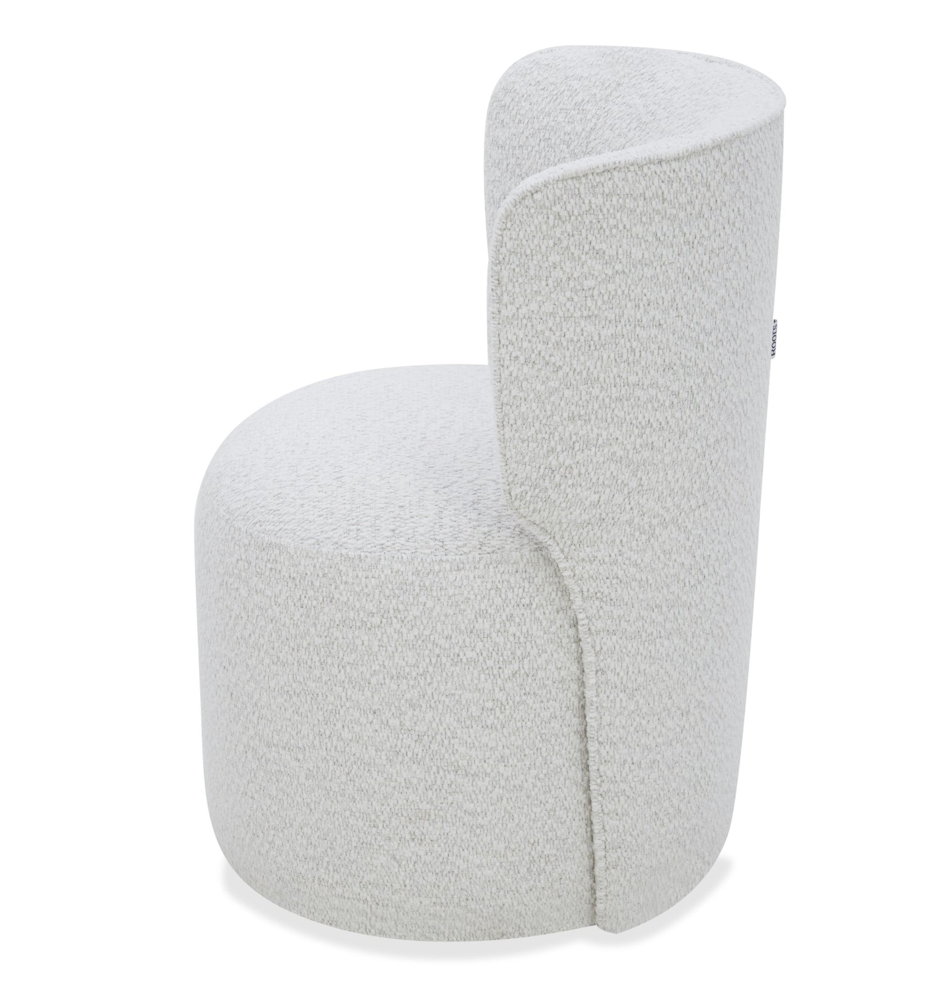 Softstone white Armless chair leg wheel Dining Chairs| Roots Furniture