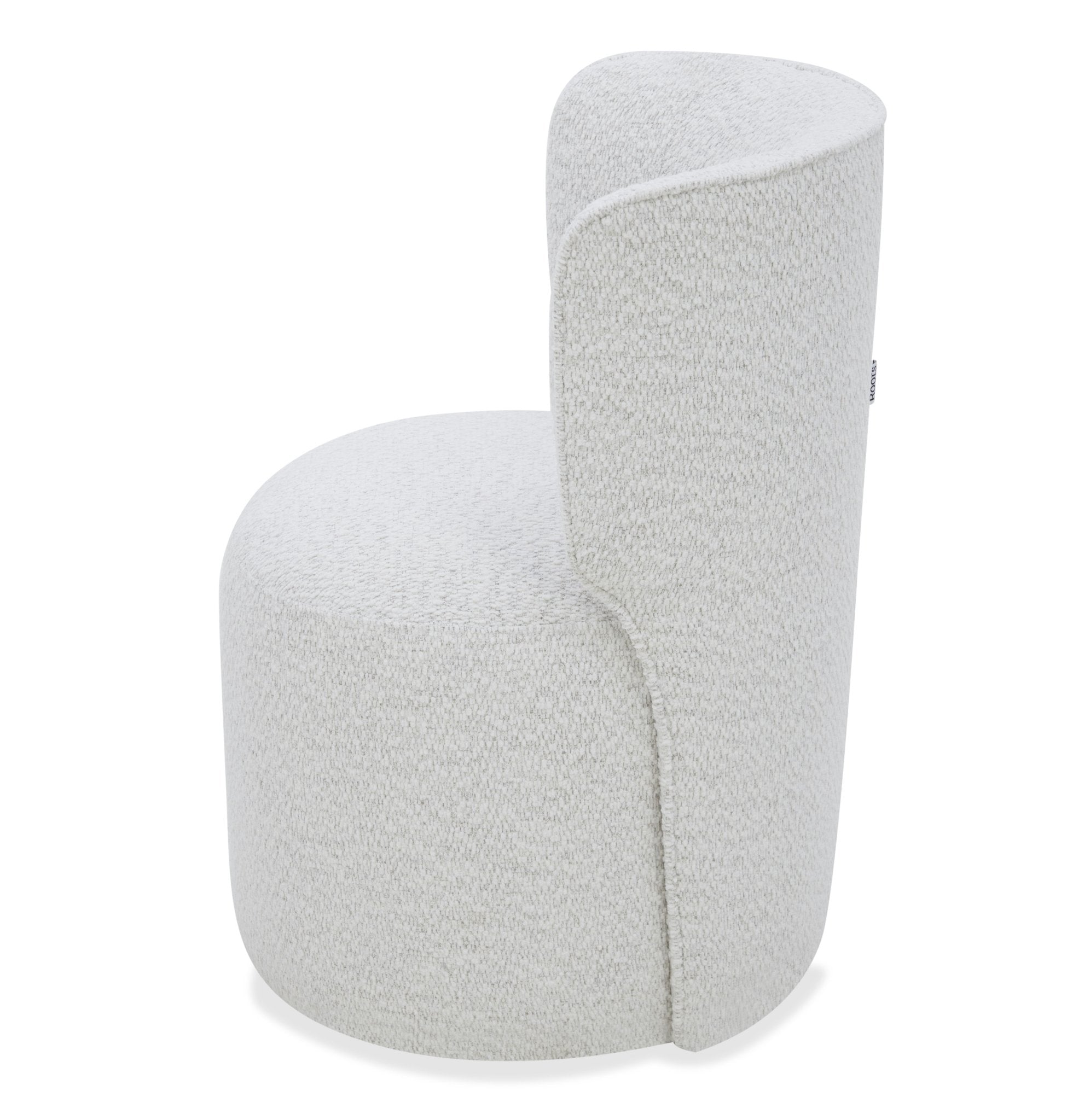 Softstone white Armless chair leg wheel Dining Chairs| Roots Furniture