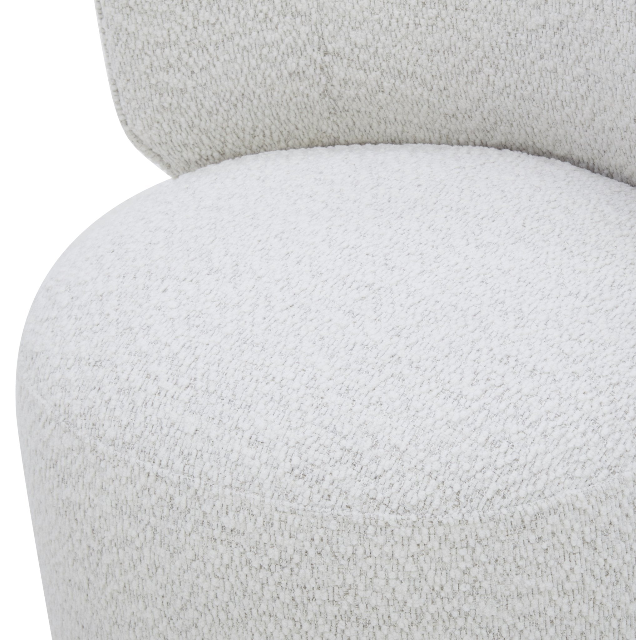 Softstone white Armless chair leg wheel Dining Chairs| Roots Furniture