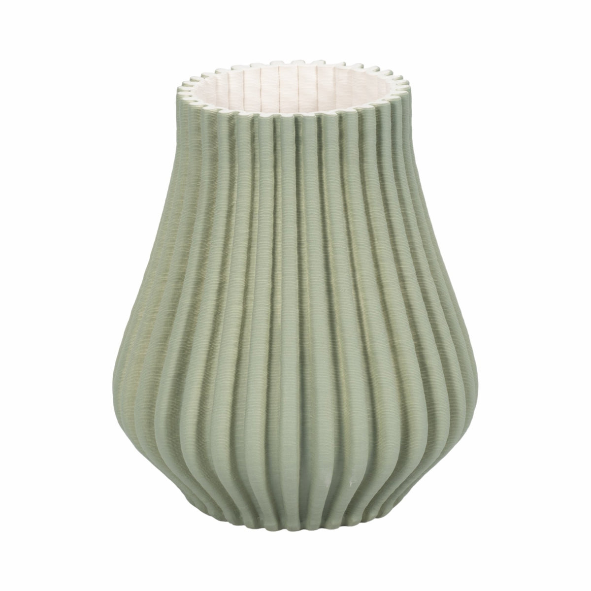 Somerset 3d Printed Vase, Oil Green Vases and Jars| Sagebrook Home