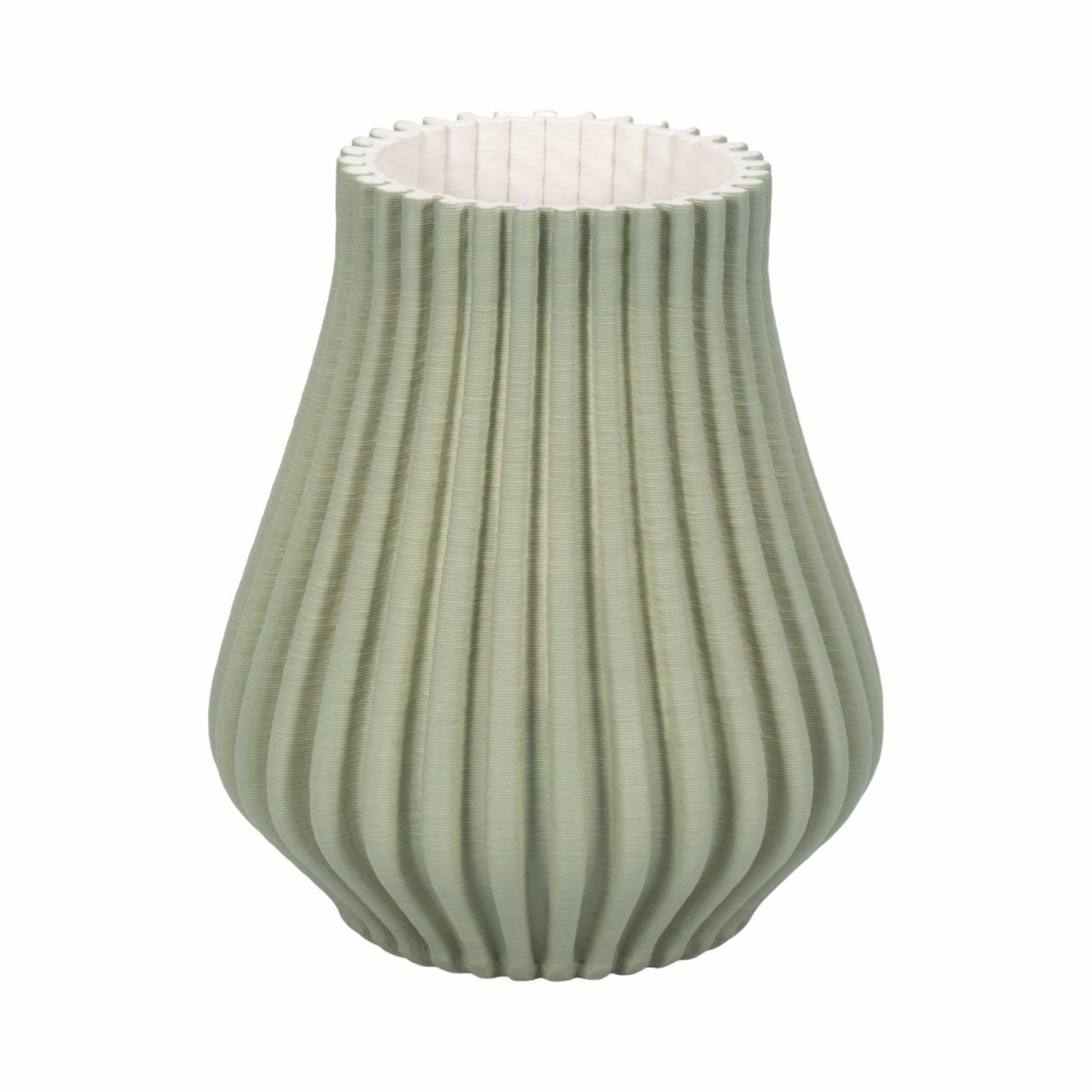 Somerset 3d Printed Vase, Oil Green Vases and Jars| Sagebrook Home