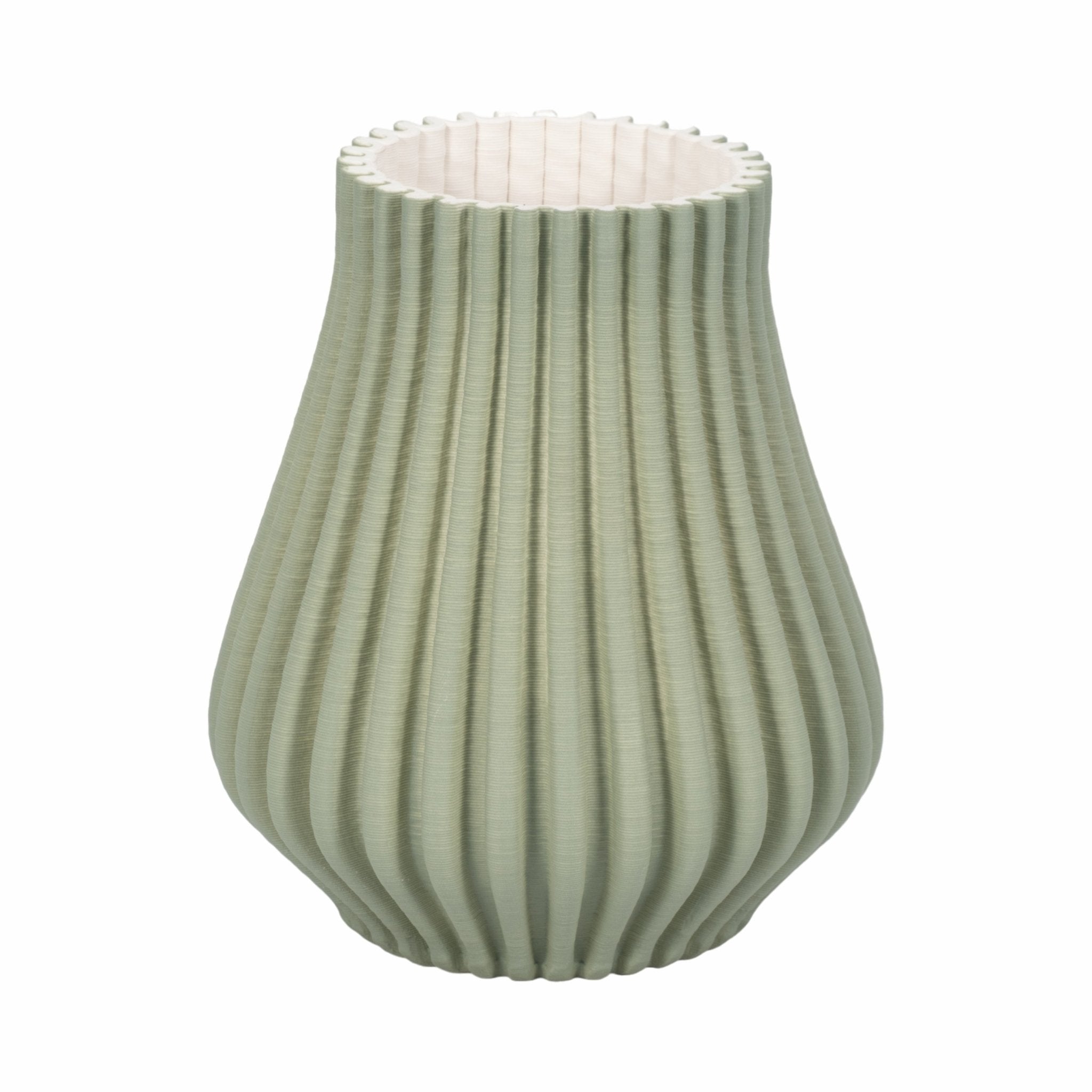Somerset 3d Printed Vase, Oil Green Vases and Jars| Sagebrook Home