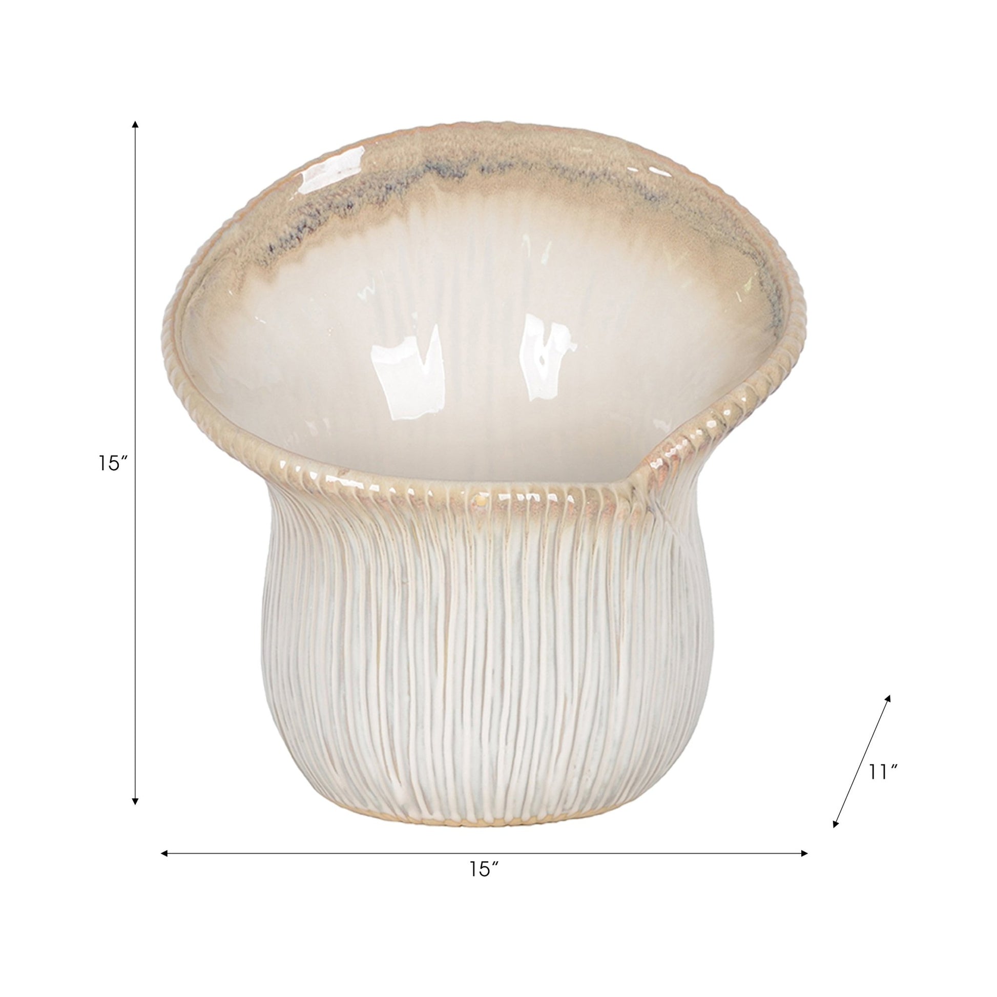 Sopron Mushroom Vase Vases and Jars| Sagebrook Home
