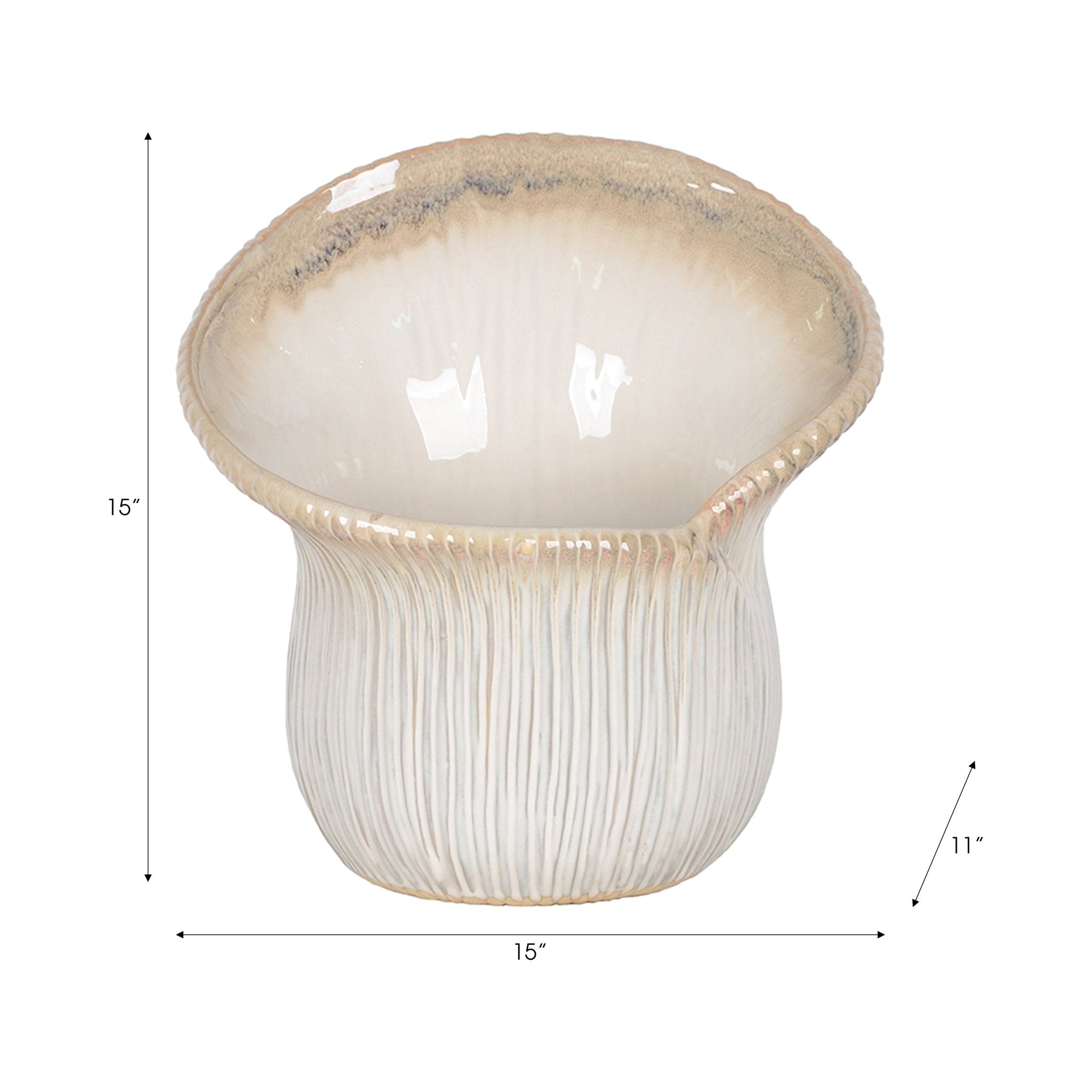 Sopron Mushroom Vase Vases and Jars| Sagebrook Home