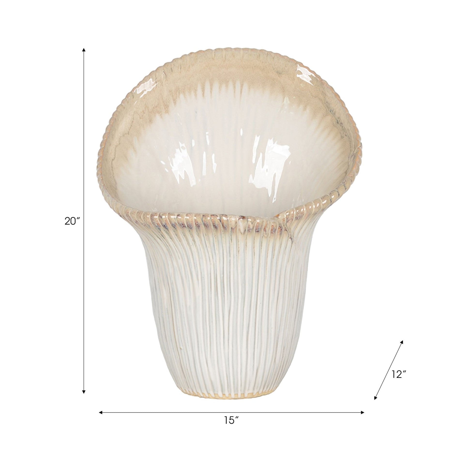 Sopron Mushroom Vase Vases and Jars| Sagebrook Home